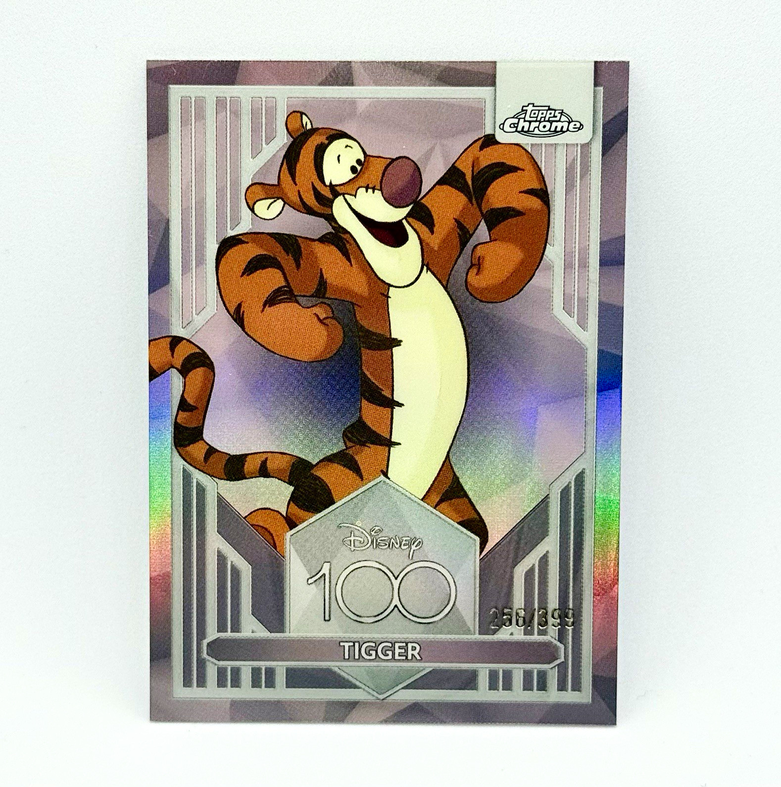 2023 Topps Disney 100 Chrome Tigger Winnie the Pooh #258 Pink Refractor /399