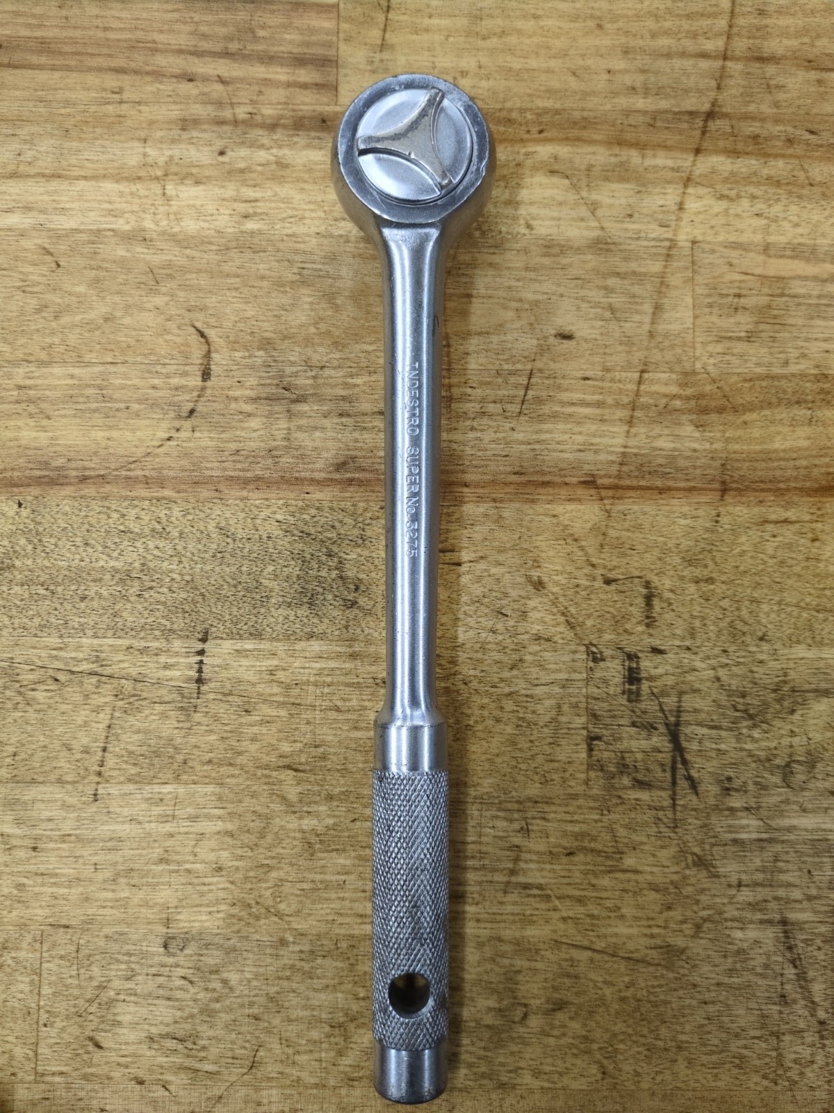 Vintage Indestro Super - 1/2” Drive Ratchet - No. 3275 - USA - 10” Long