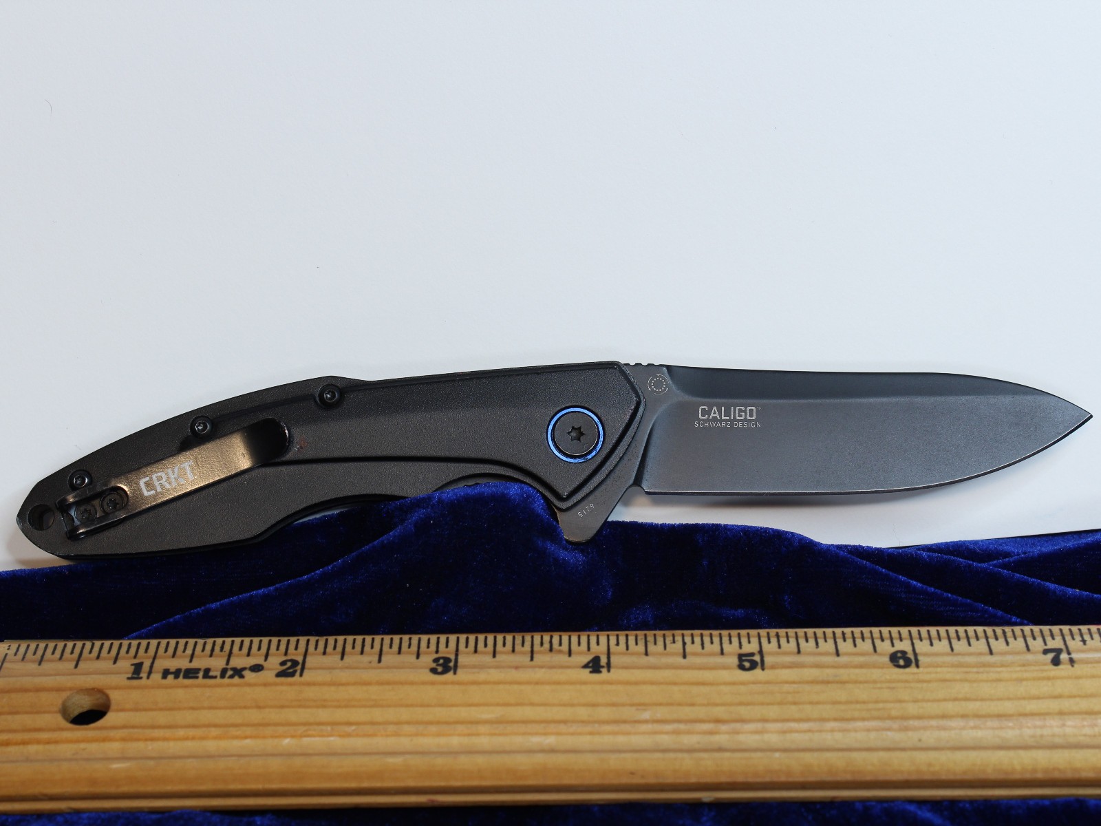 CRKT 6215 Caligo Pocket Knife T.J. Schwarz Design Unused EC+ Discontinued