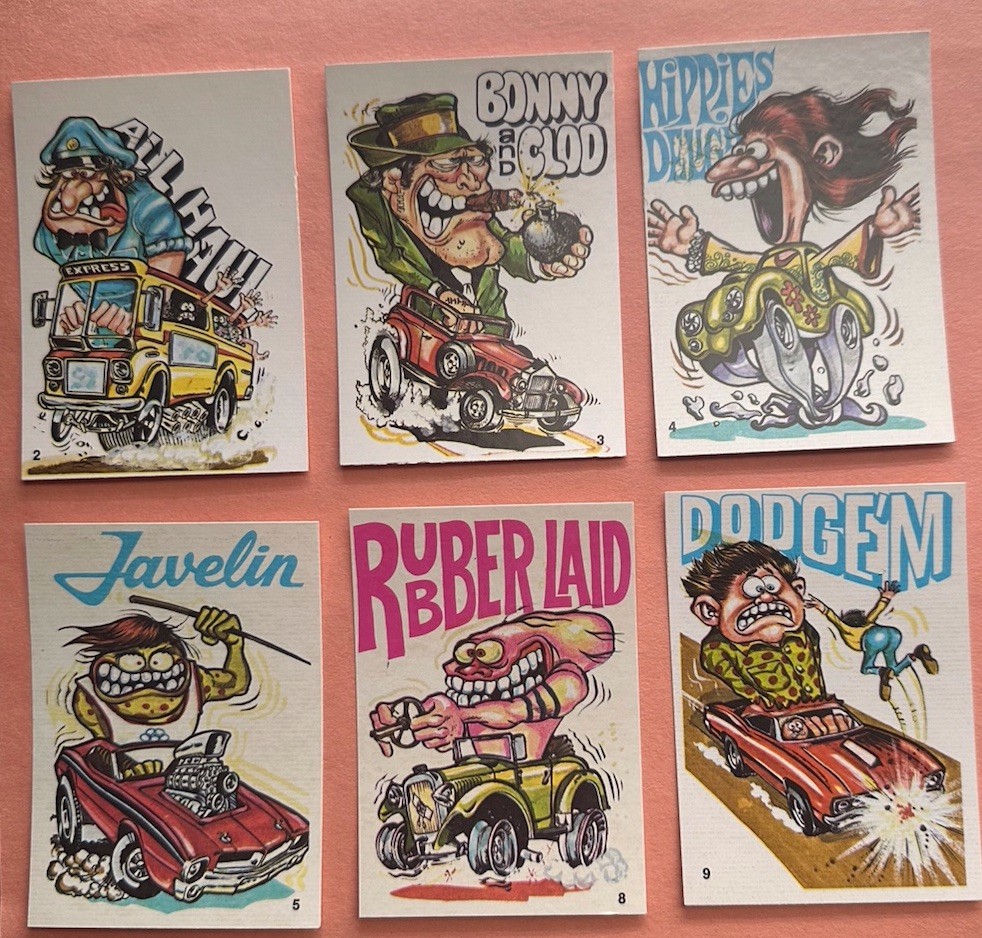 1973 Donruss Fabulous Odd Rods NM Centered Javelin Headache Bad Olds READ PICK 1973 Donruss Fabulous Odd Rods NM Centered Javelin Headache Bad Olds READ PICK