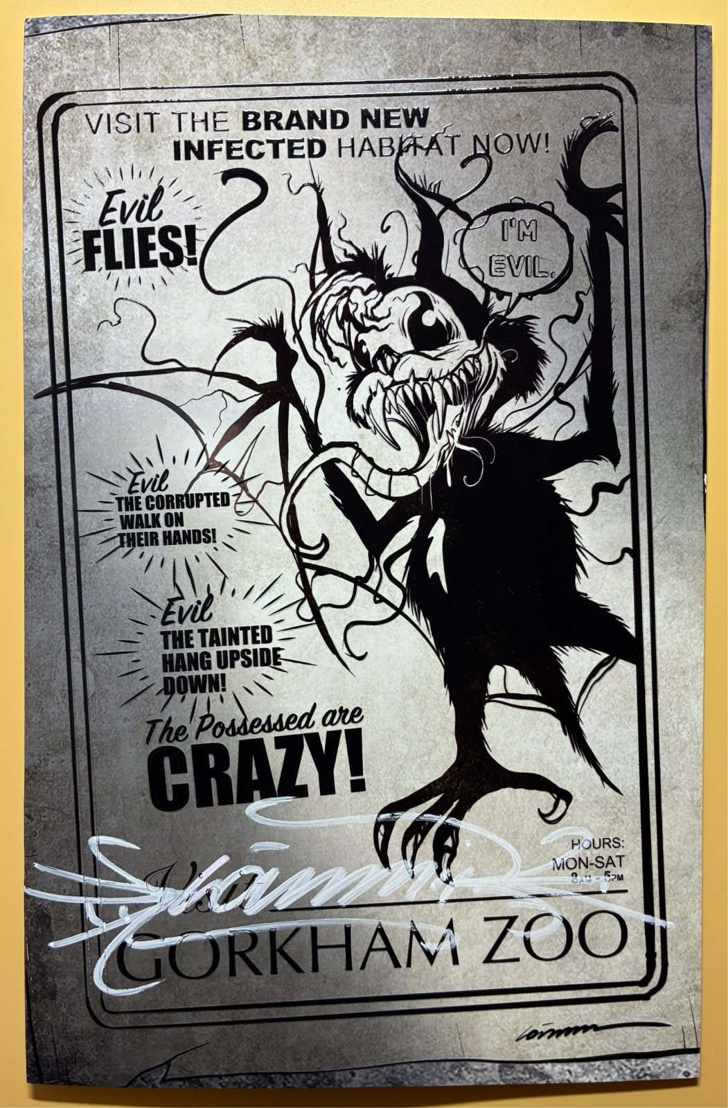 Gorkem Demir Venomized Absolute Batman #1 Gotham Zoo Homage Embossed Ltd 16/25