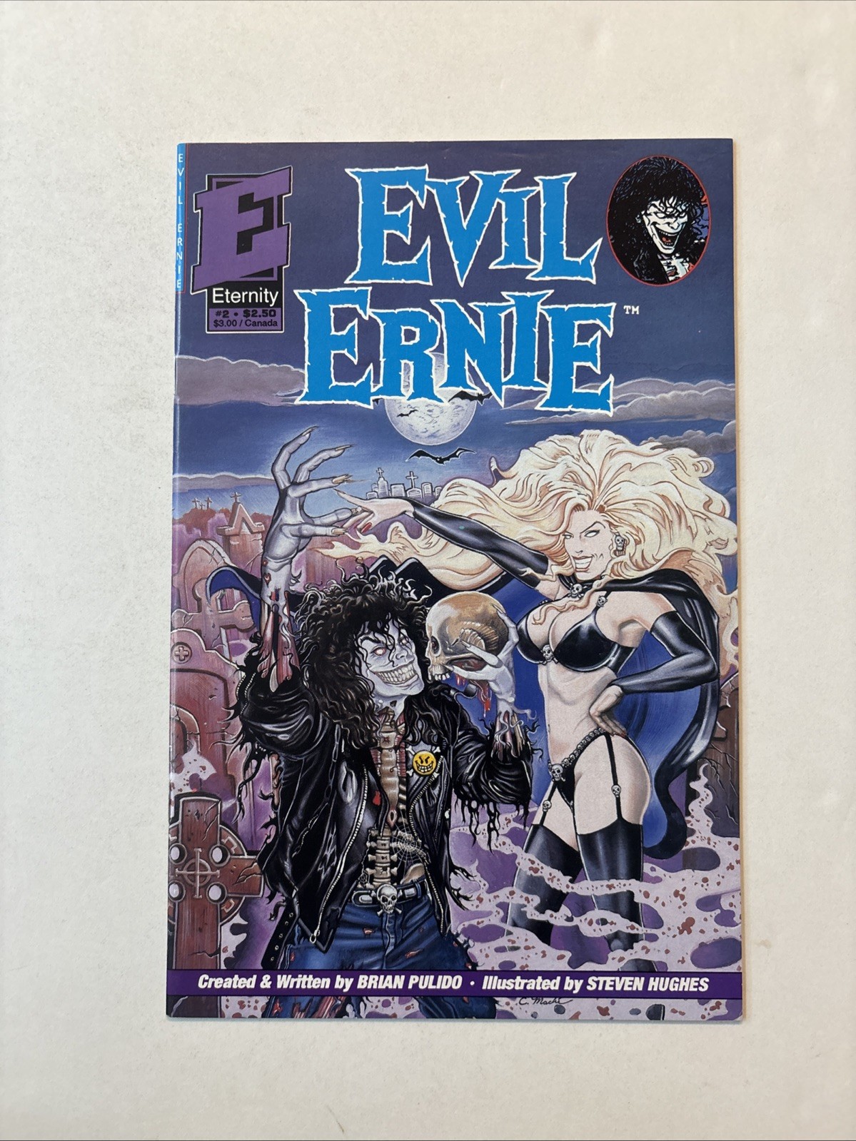 Evil Ernie #2 (Eternity Comics 1992) 1st Lady Death Cover VF+ Low Print HTF