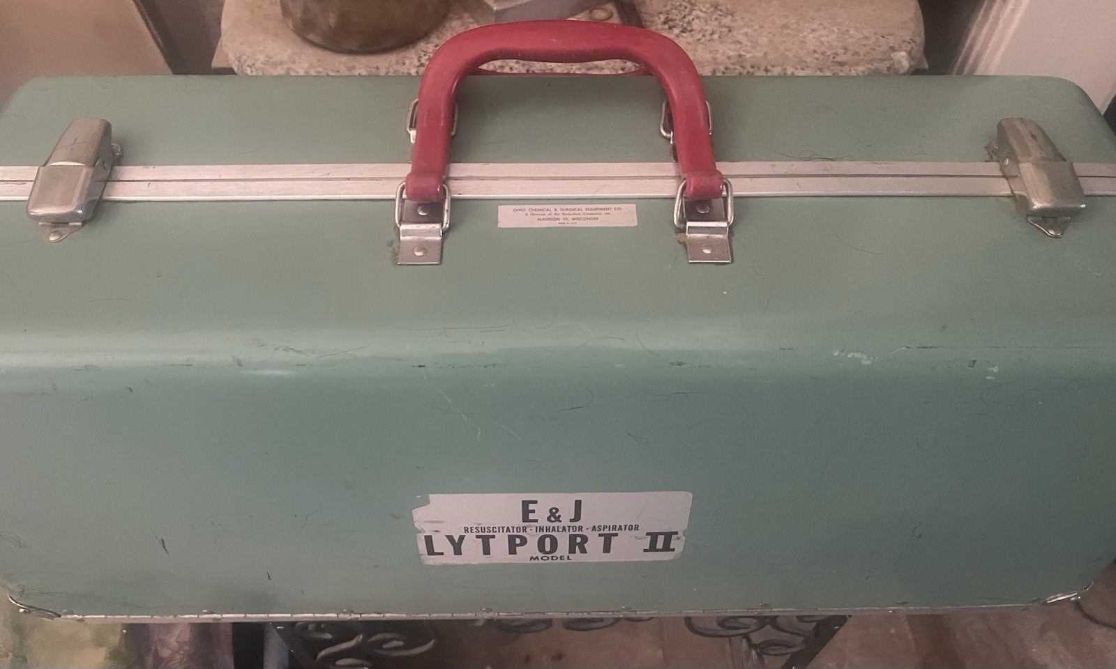 Vintage E&J Lytport II Resuscitator Inhalator & Aspirator