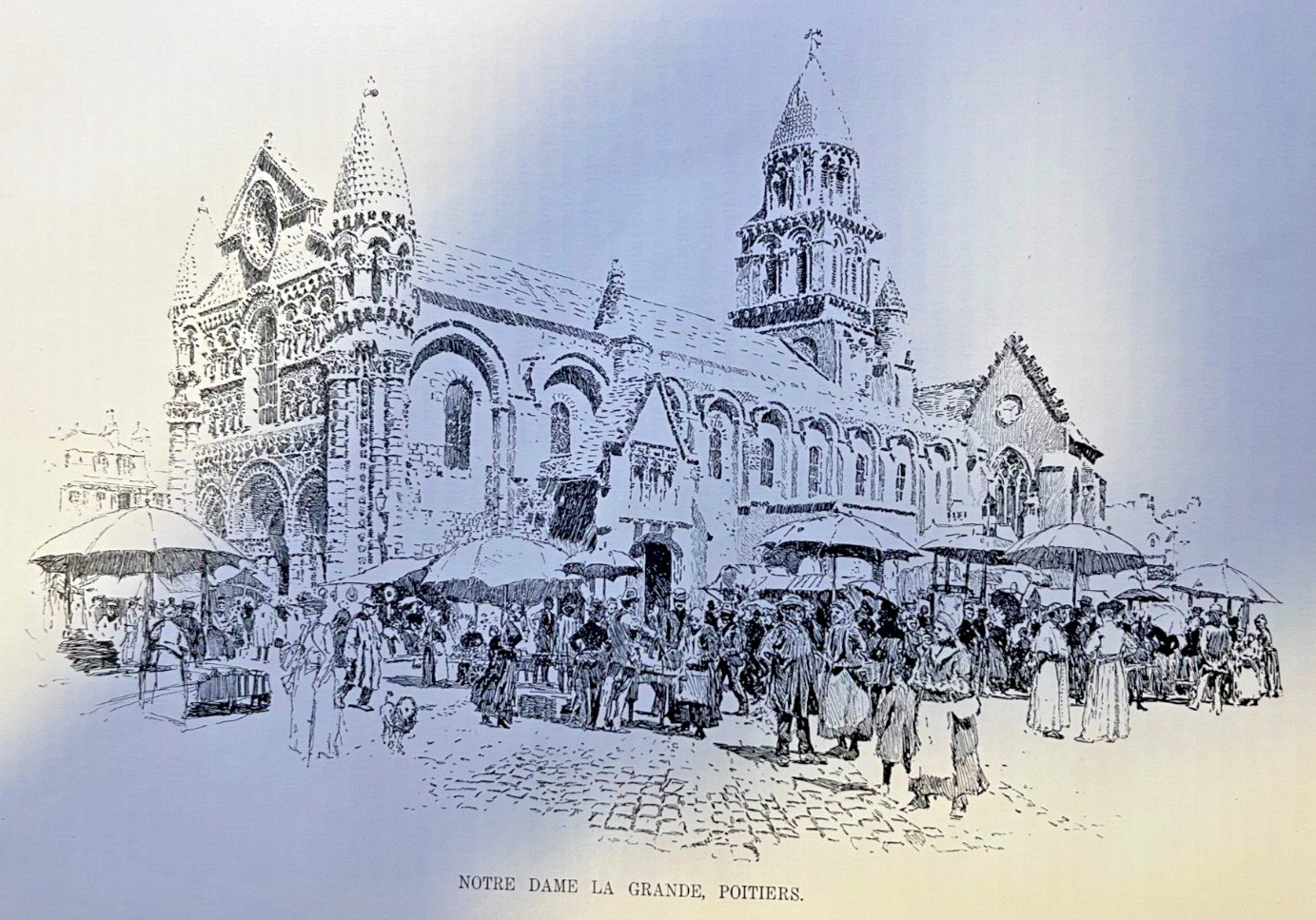 1897 France Churches of Poiters & Caen illustrated 1897 France Churches of Poiters & Caen illustrated