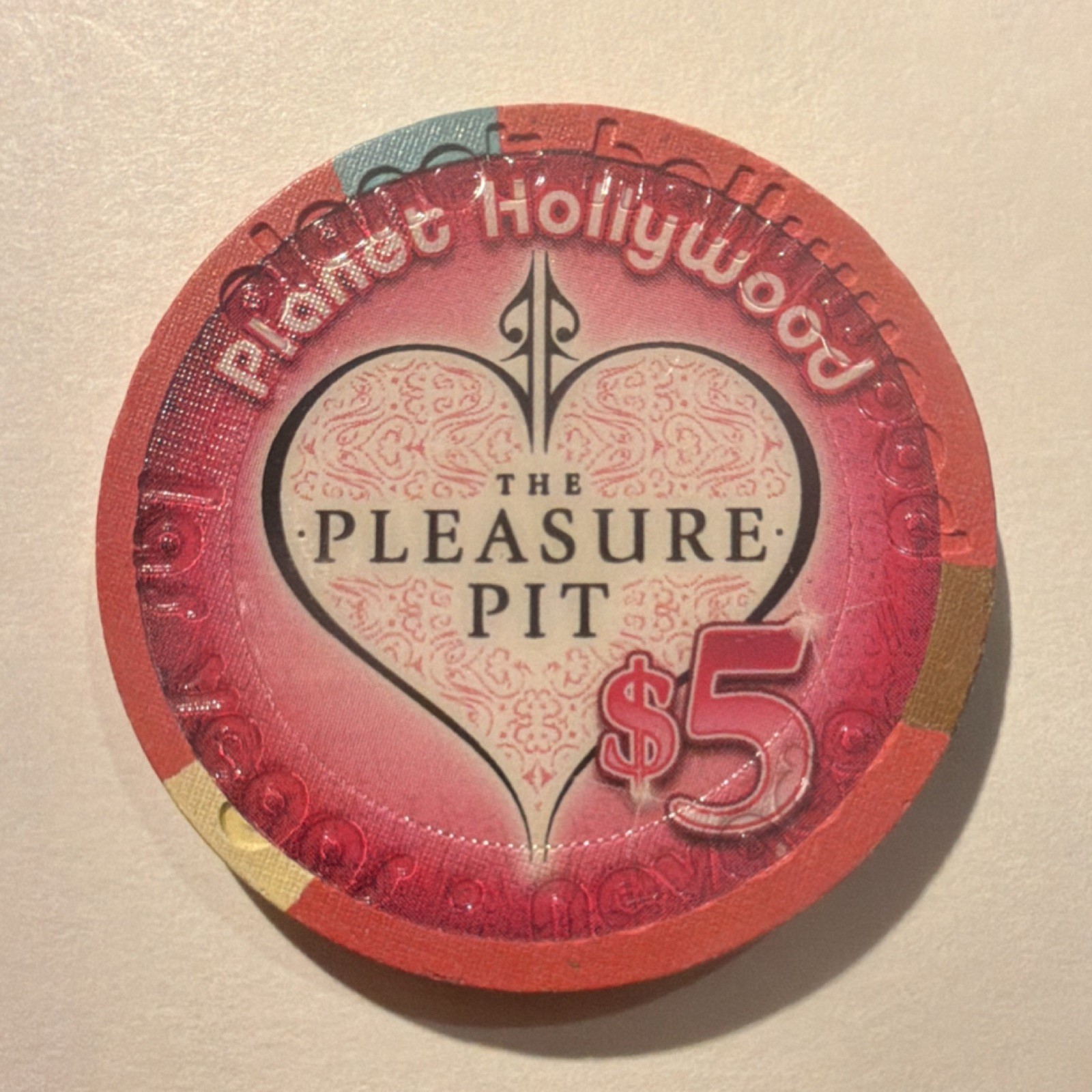 Planet Hollywood The Pleasure Pit $5 Casino Chip Las Vegas Collectible