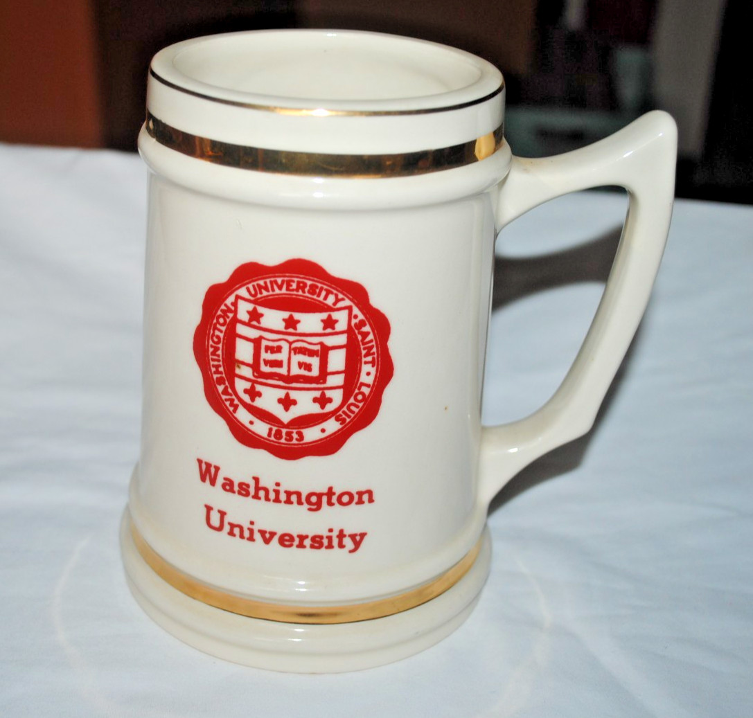 Washington University, St. Louis, Missouri, beer stein, vintage, L.G. Balfour