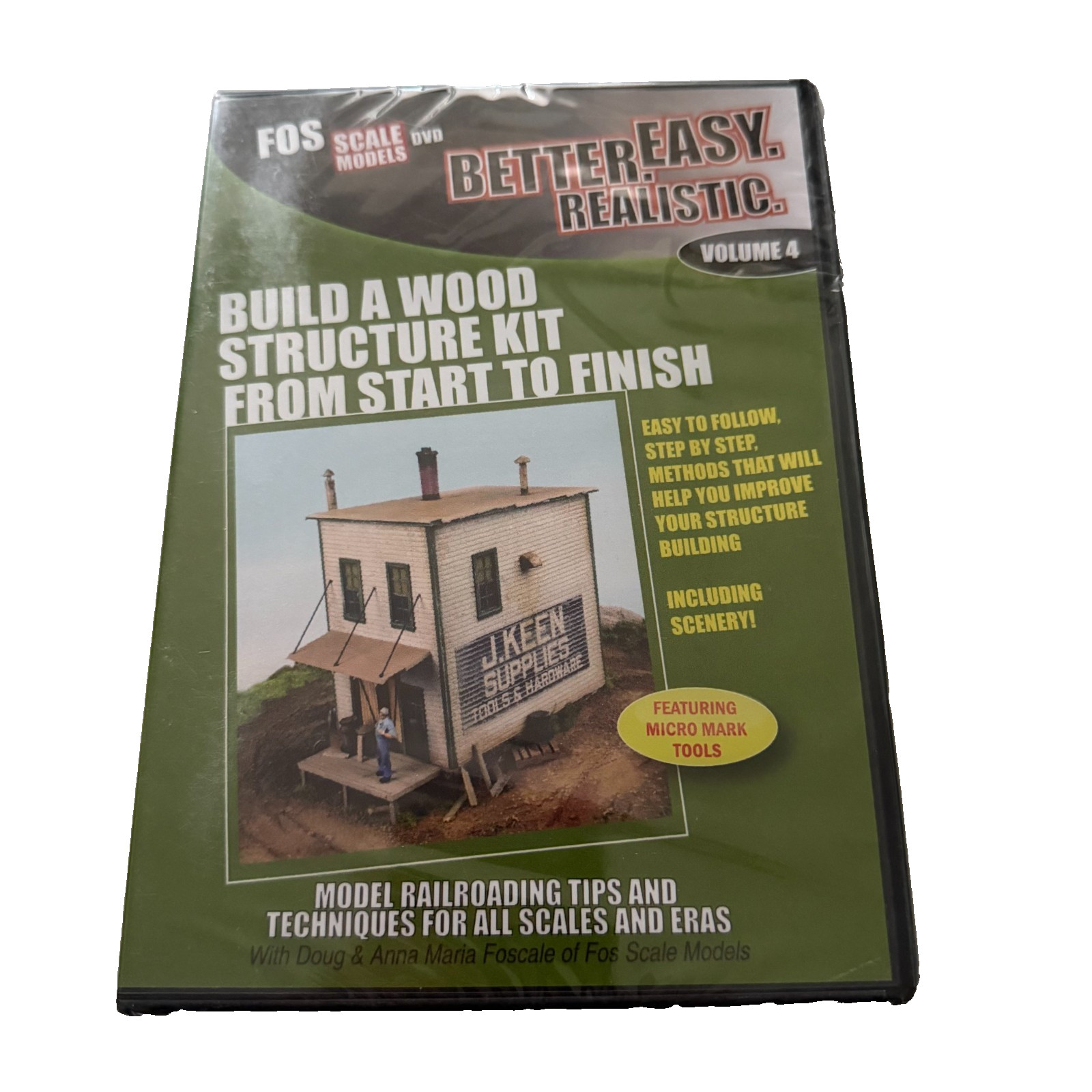 Build a Wood Structure Kit From Start to Finish Vol. 4 DVD Model Railroading New