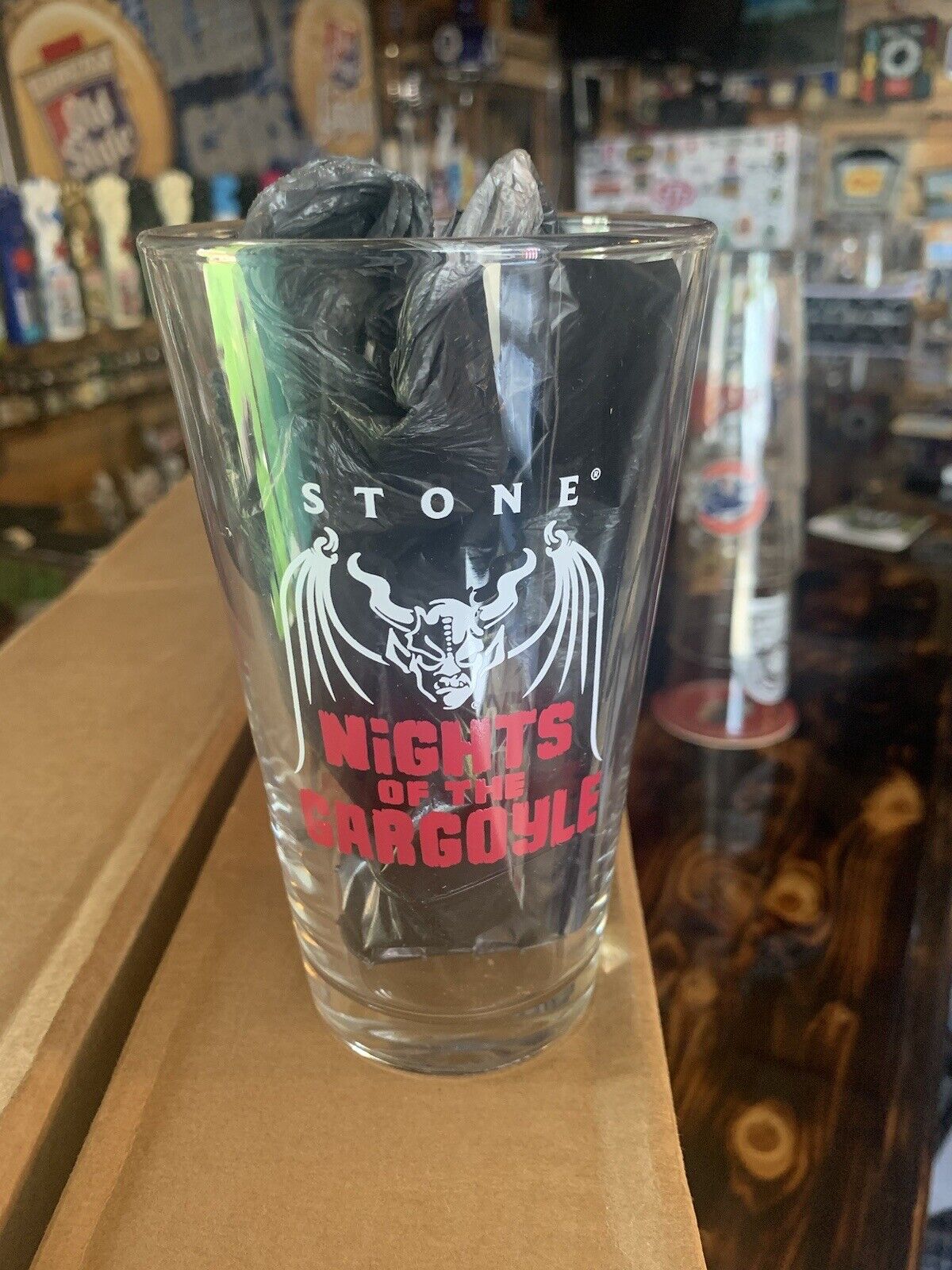 NEW Stone Brewing Nights of the Gargoyle Beer Pint Glass