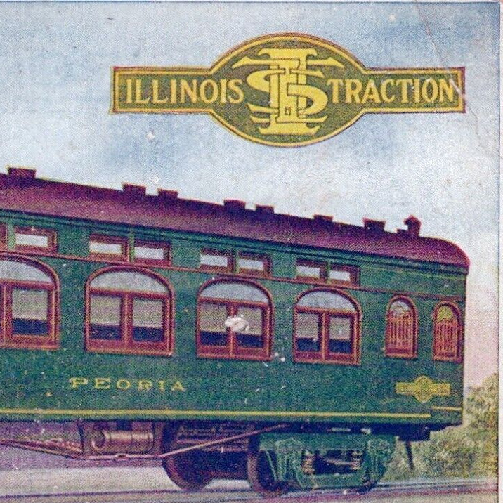 1900s Sleeping Car Illinois Traction System Peoria St Louis McKinley Lines PC #2