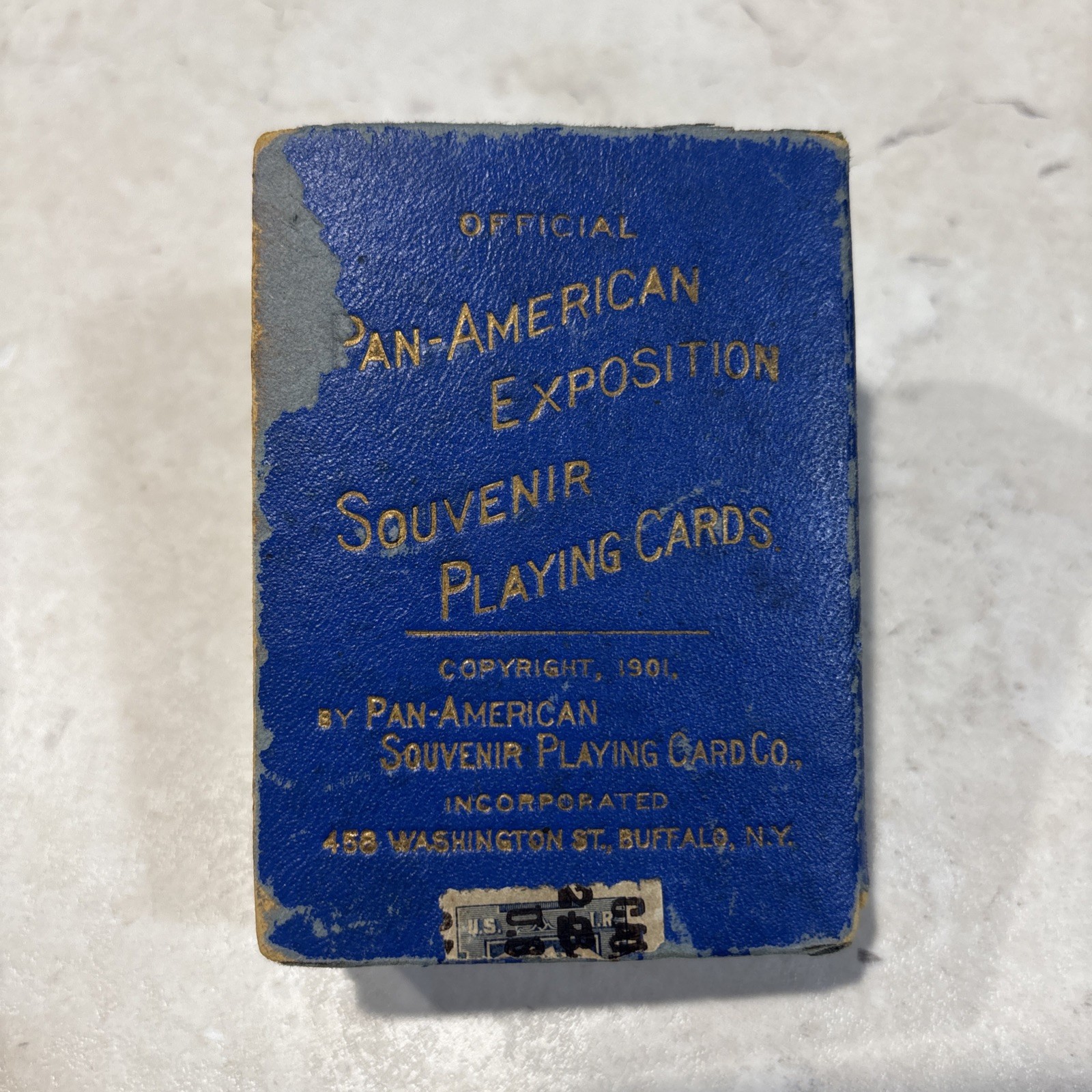 1901 Pan-American Exposition Souvenir Playing Cards Complete 53 Card Deck Box