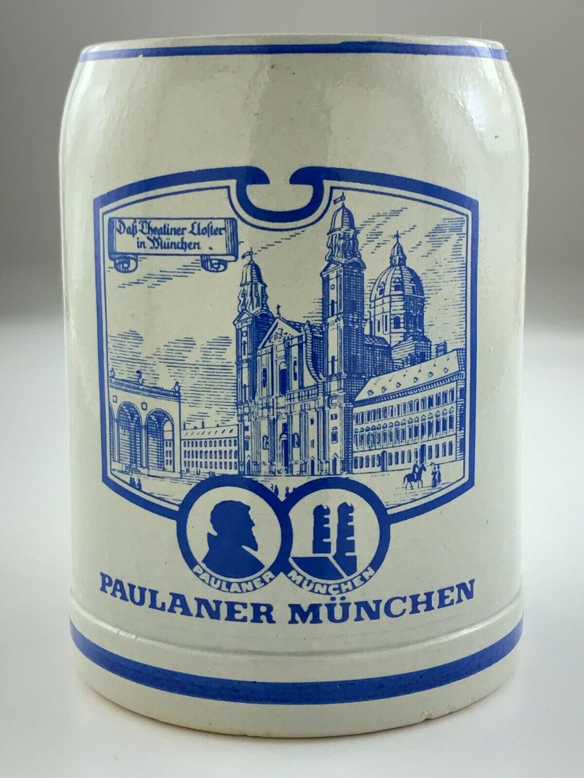 Vintage Paulaner Munchen Beer Stein Mug 0.5L German U476