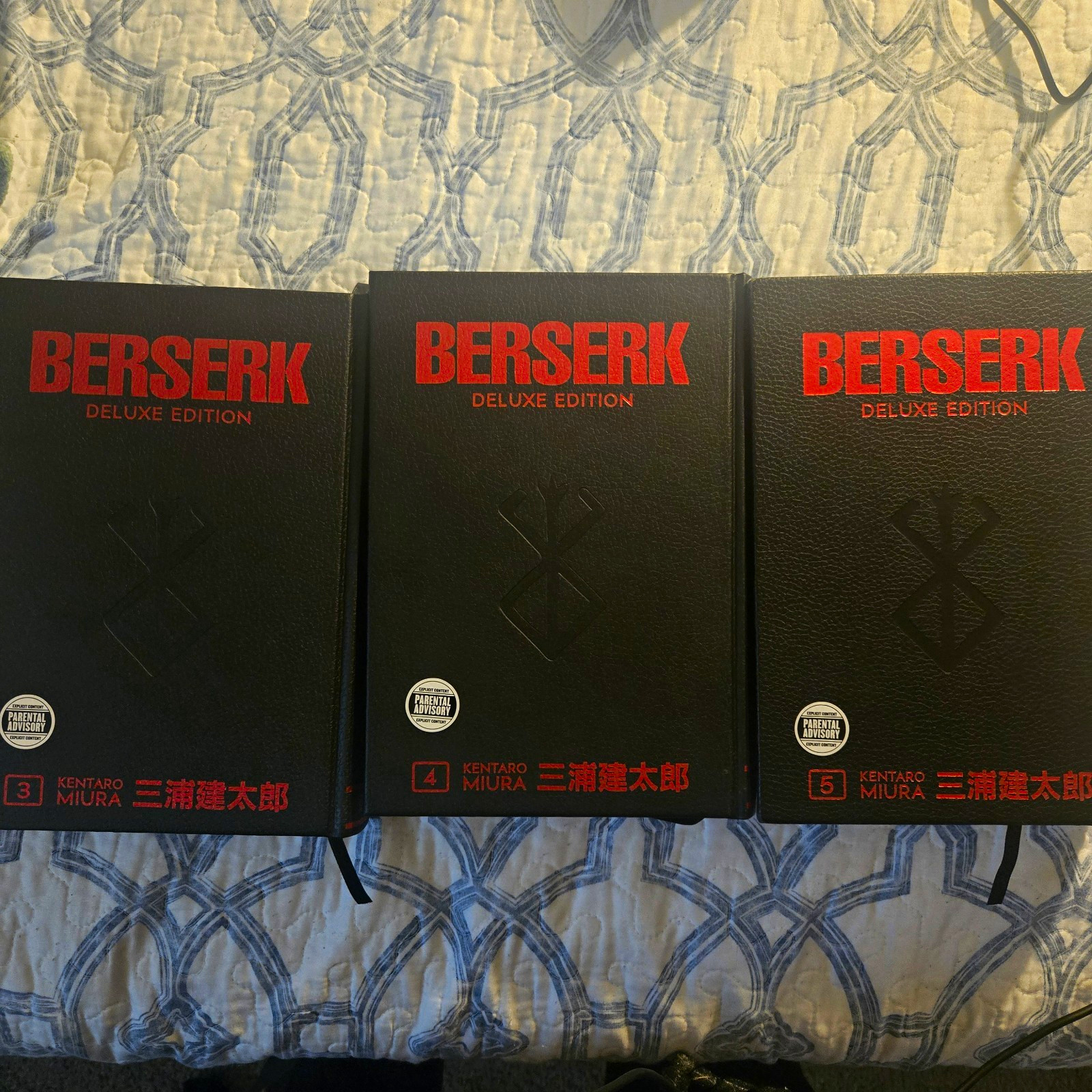Berserk Deluxe Edition Hardcover Vol 3-5 Lot Kentaro Miura Dark Horse