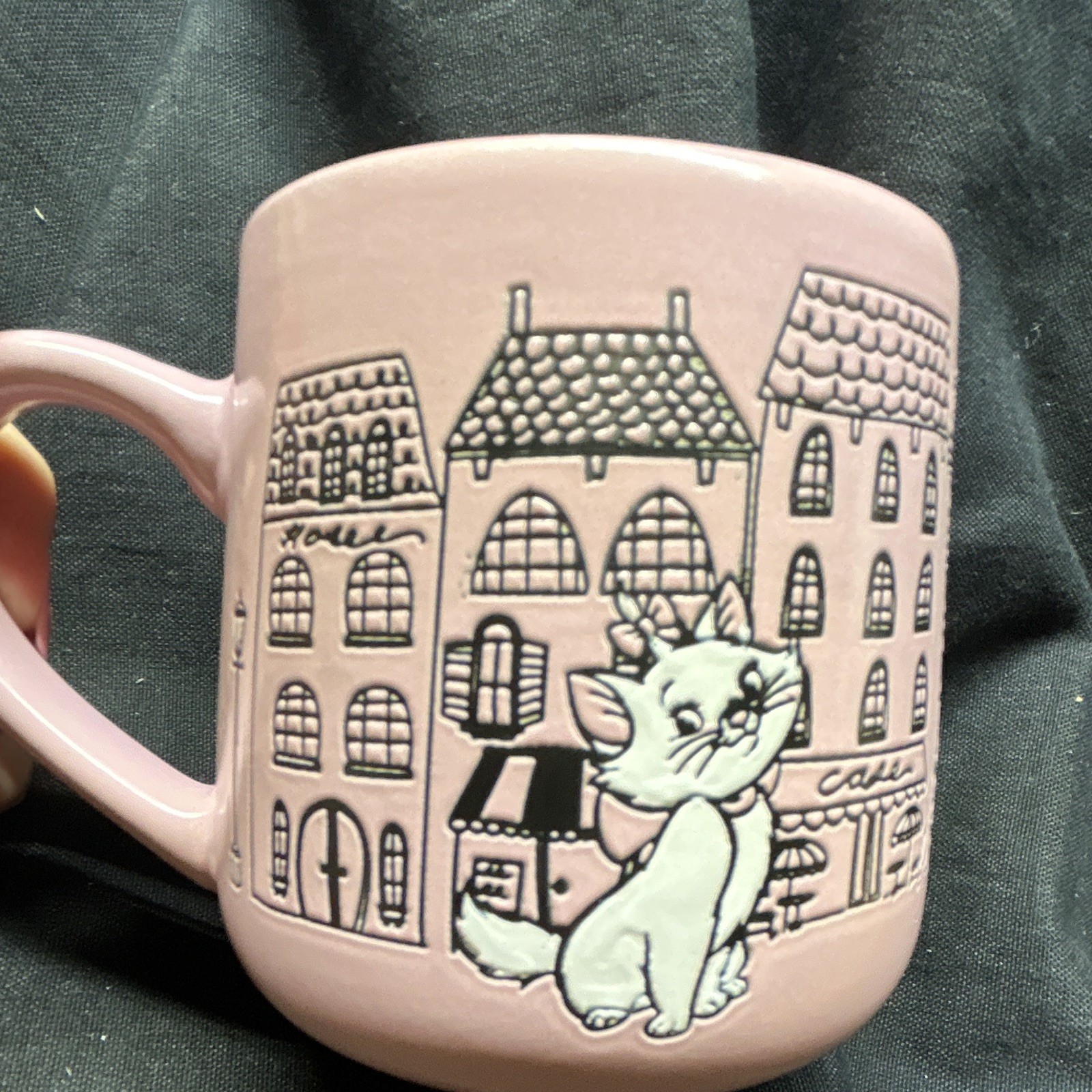 Disney Aristocats Marie Pink Paris Cafe Ceramic Mug Zrike Brands