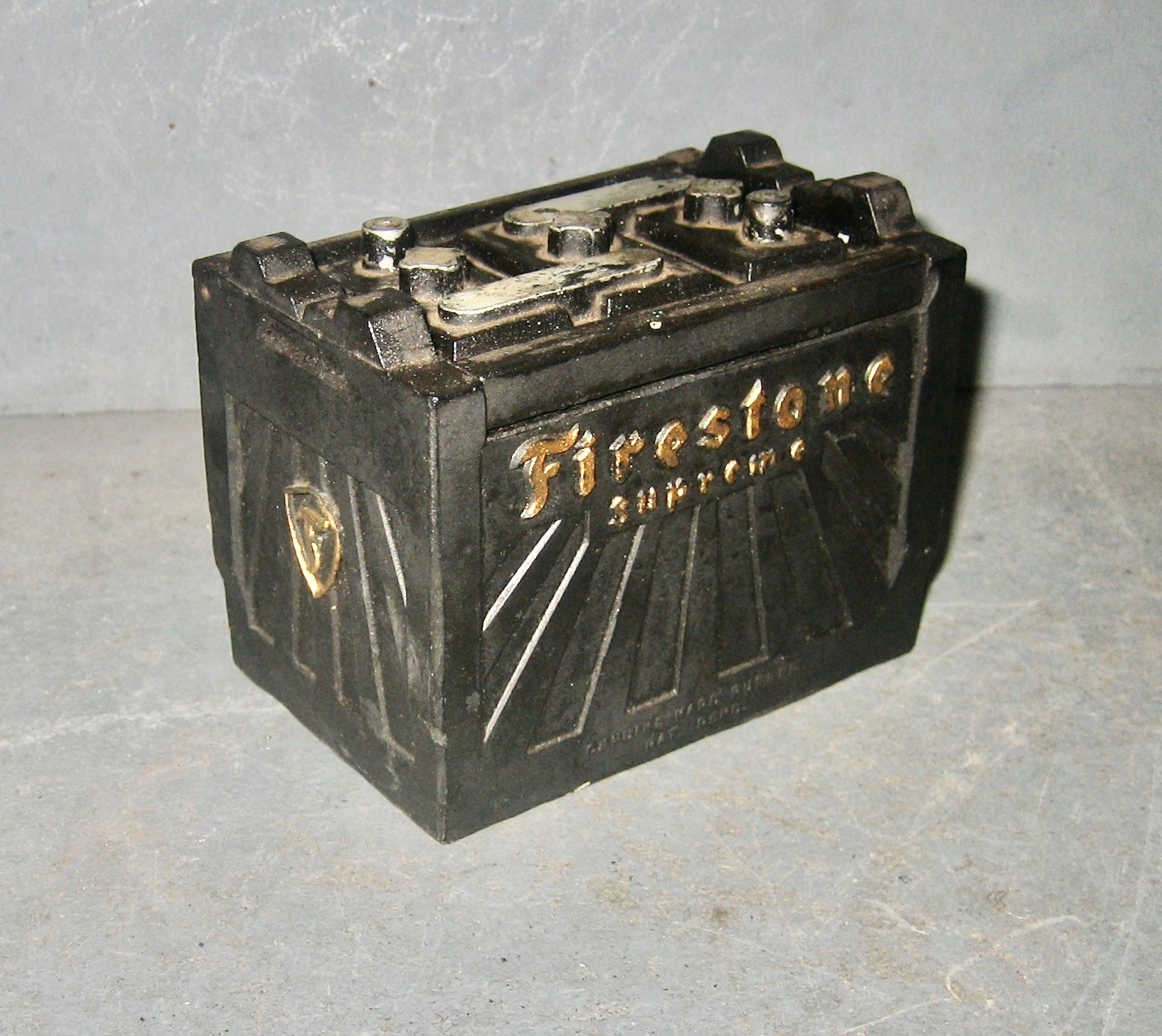 Vintage 1930\'s Firestone 6-Volt Auto Car Battery 3.5\