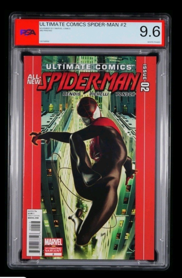 Ultimate Spider-Man #2 PSA 9.6 Rare 3rd Print Miles Morales 2011 Not CGC 