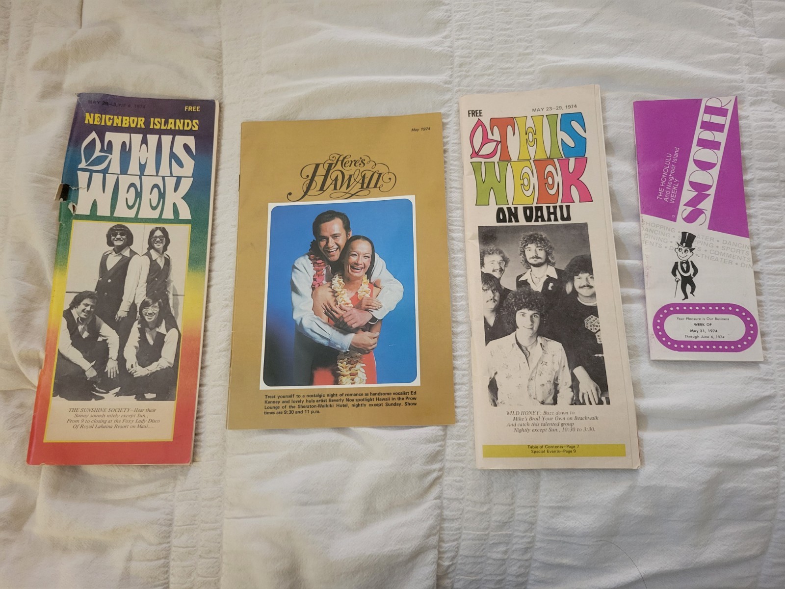Vintage 1974 This Week On Oahu Hawaii Islands Booklet Map Attractions Events SET