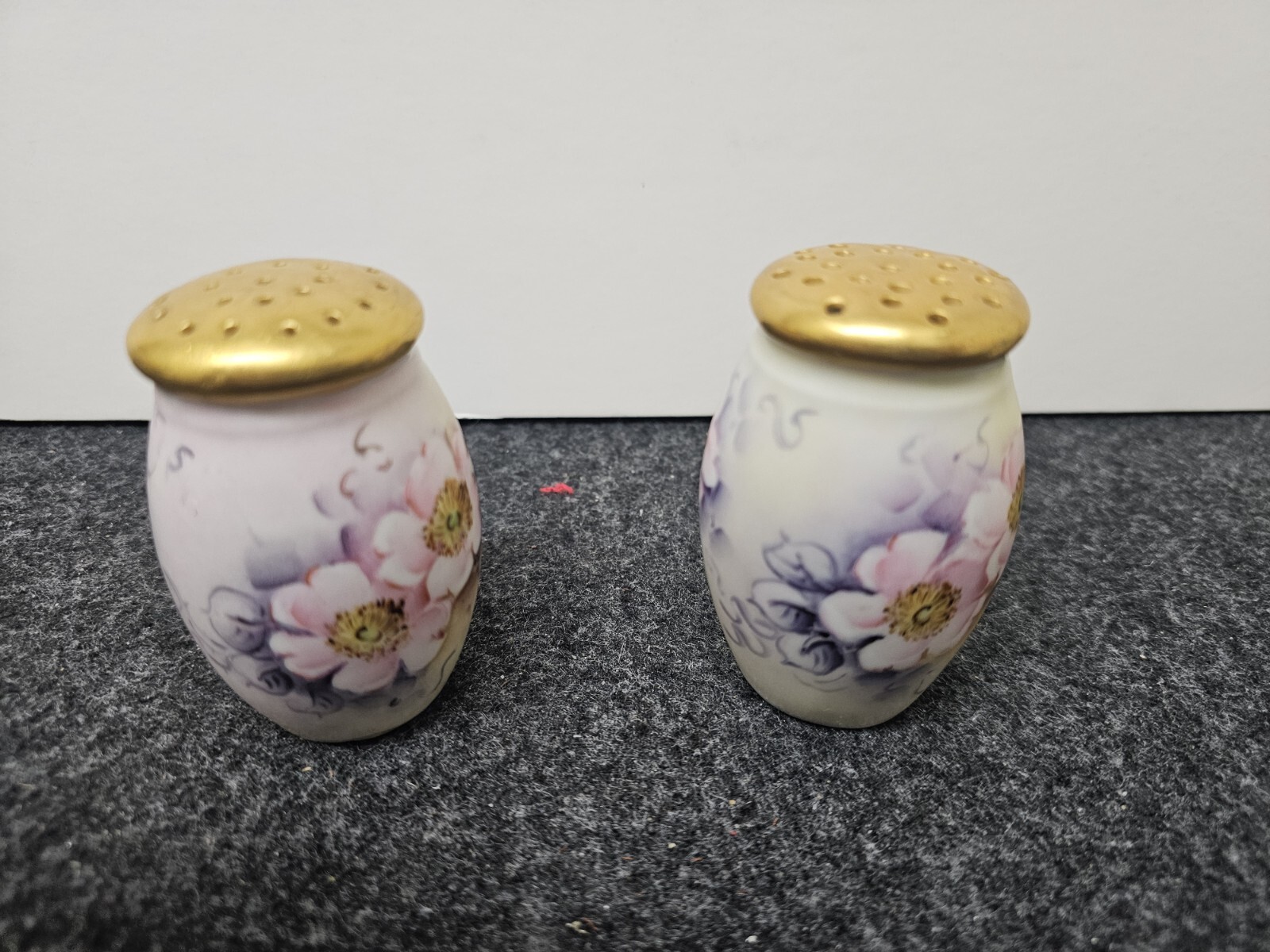 Vintage OE&G Austrian Salt And Pepper Shakers Hand Made In Vienna