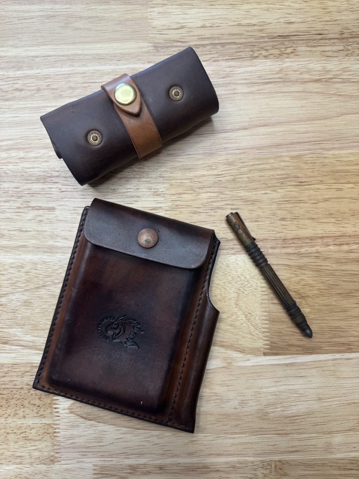 Hinderer Knives Leather Field Notes Cover / Cu Investigator / Scout Leather Roll Hinderer Knives Leather Field Notes Cover / Cu Investigator / Scout Leather Roll