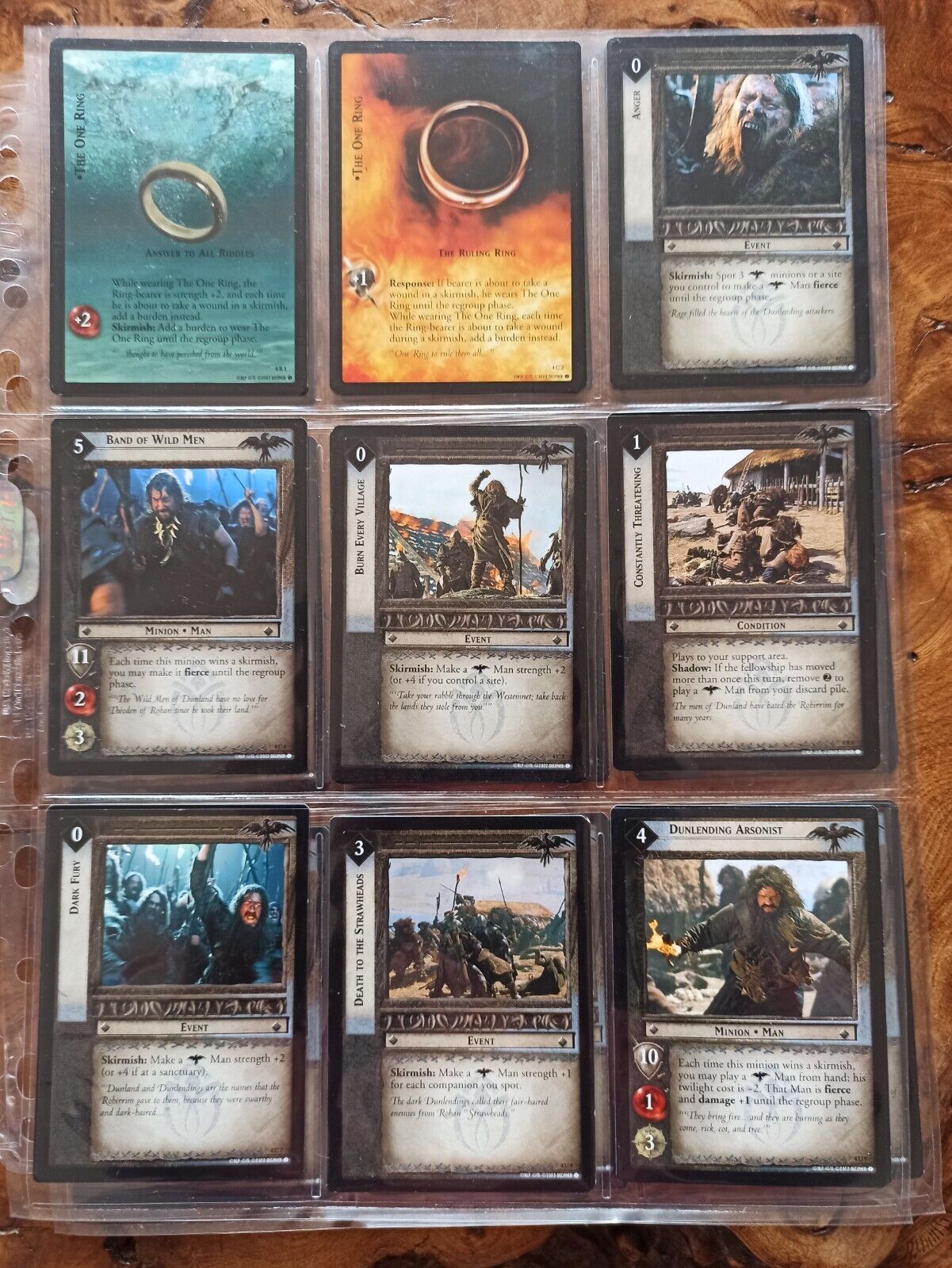 LORD OF THE RINGS LOTR ccg The Two Towers full set 365 cards mint quality 2002