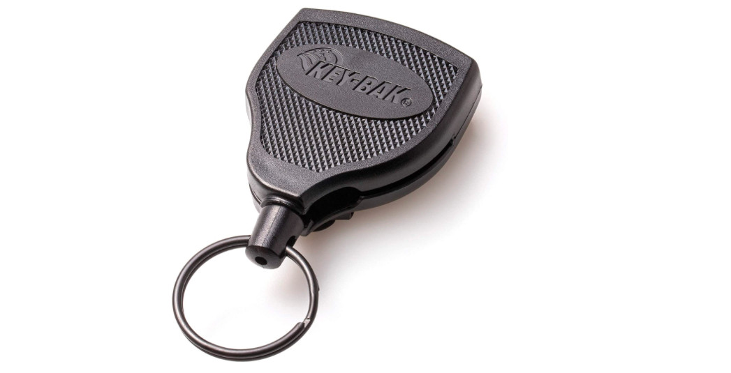 Retractable Key Tool Reel Heavy Duty Belt Clip Holder Steel Chain Split Ring 48\