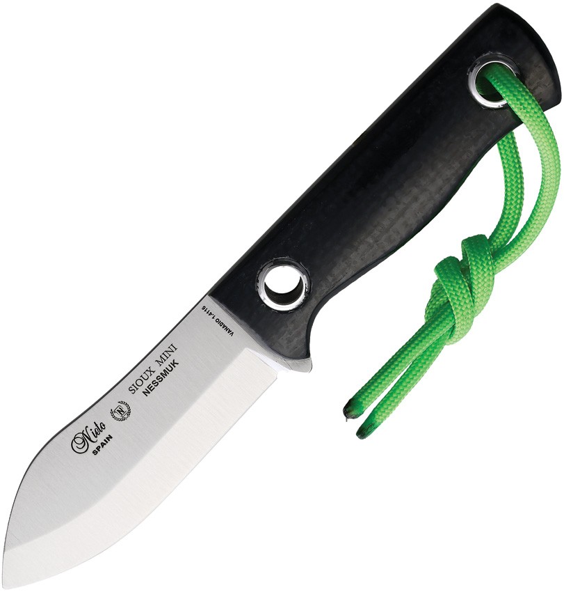 Nieto Sioux Nessmuk Mini Micarta Stainless Steel Fixed Blade Knife 1046Y