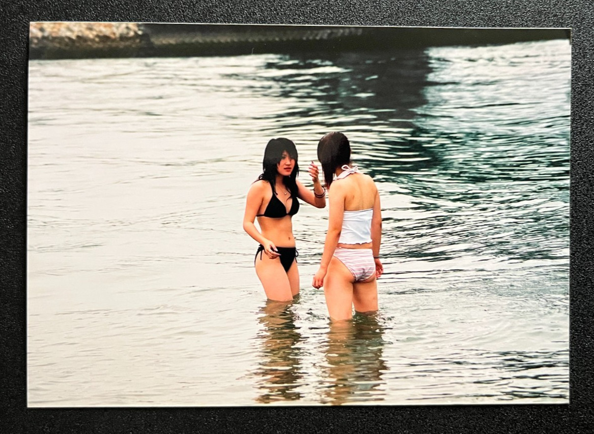 Vintage Photo 1980s, Japanese swimsuit lady woman, 22031