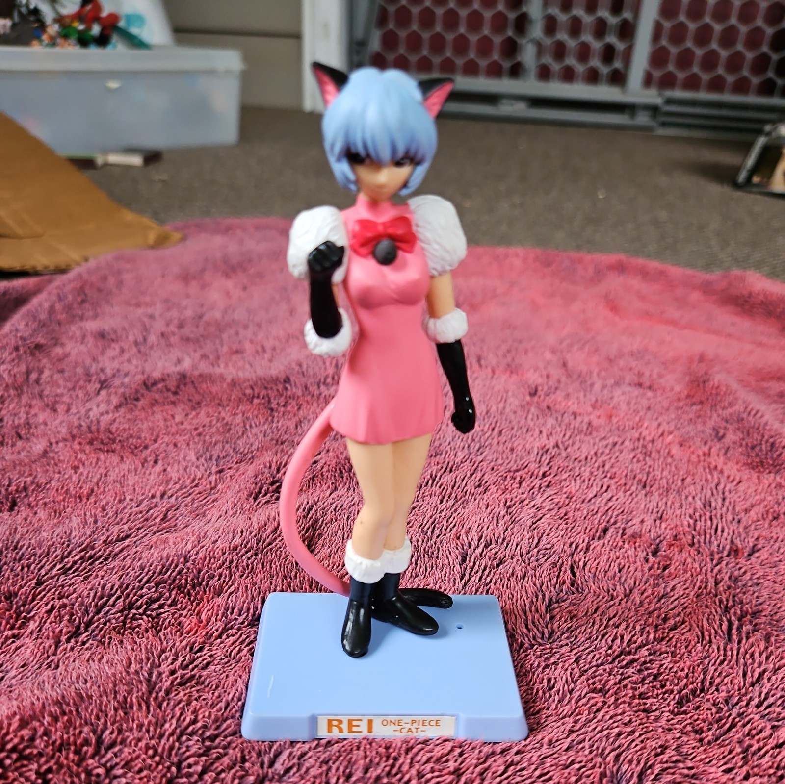 Neon Genesis Evangelion Collection Rei Ayanami Cat Figure Kitty Rare 