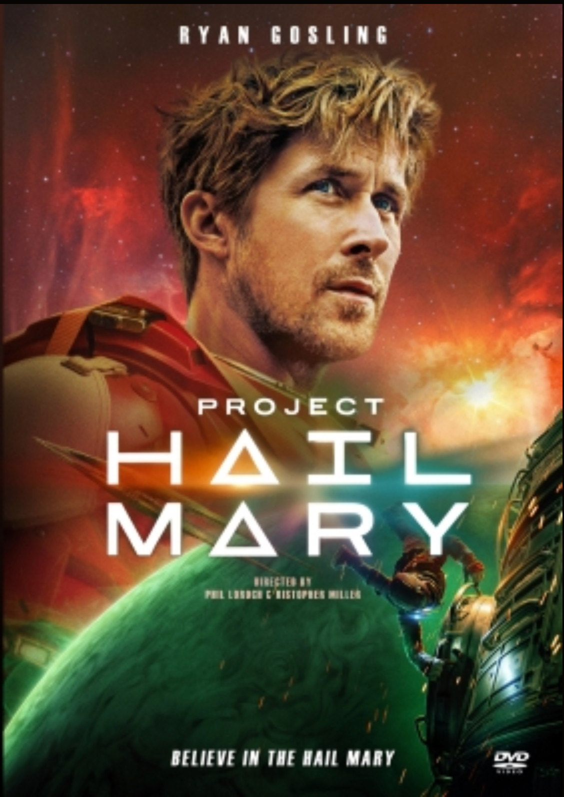 Project Hail Mary DVD 2026 (DISC ONLY) Ryan Gosling, Sandra Hüller, James Ortiz1