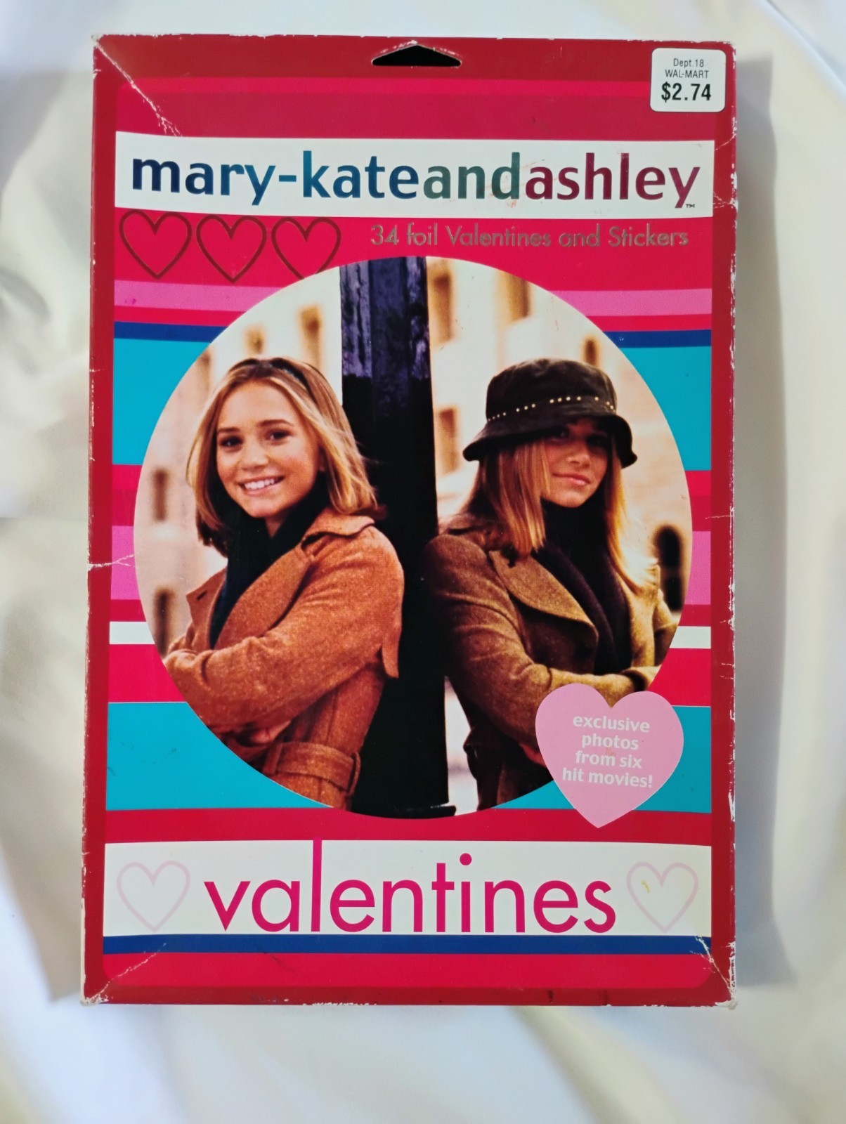 Mary-Kate and Ashley Vintage 2004 Valentines Sealed Pack of 34 Walmart DualStar Mary-Kate and Ashley Vintage 2004 Valentines Sealed Pack of 34 Walmart DualStar