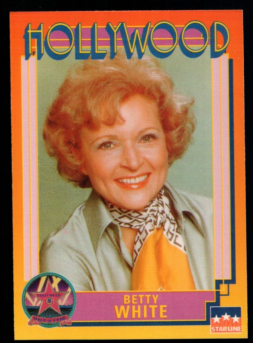 1991 Starline Hollywood Walk of Fame #148 Betty White - MINT
