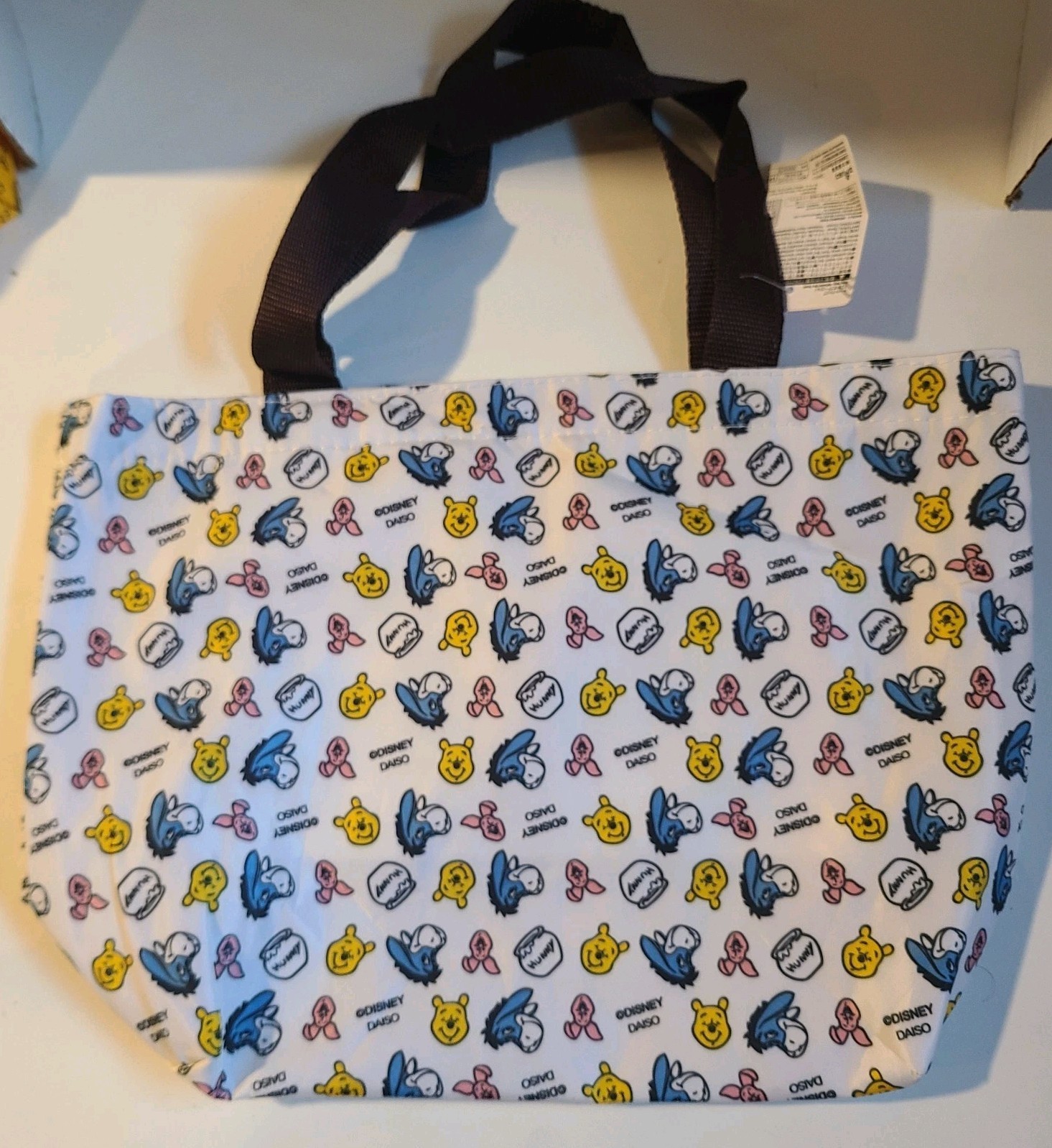 Daiso x Disney Collaboration RARE White Reusable Tote Bag Winnie the Pooh