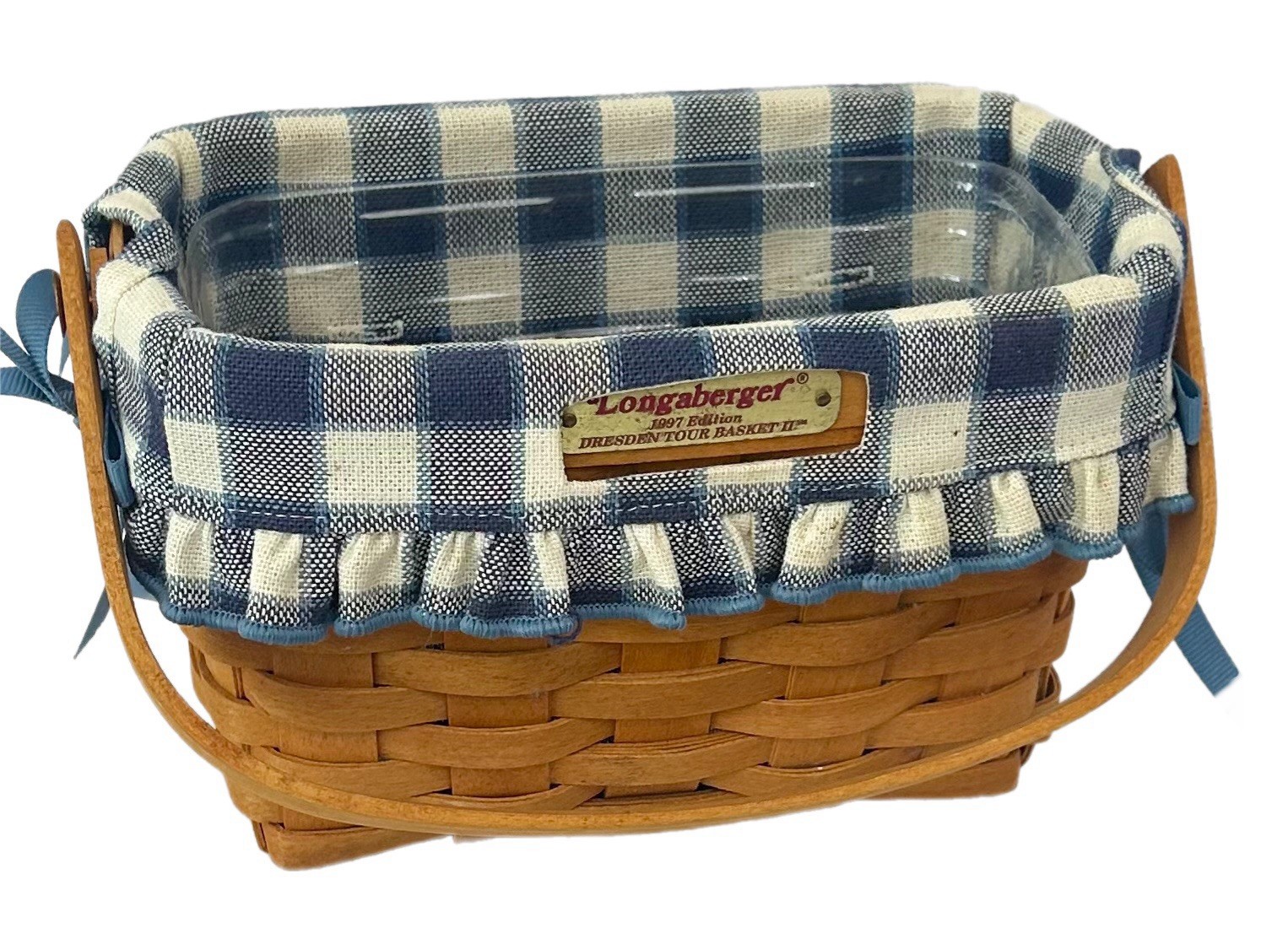 Longaberger Dresden Tour II Basket 1997, Liner, Protector