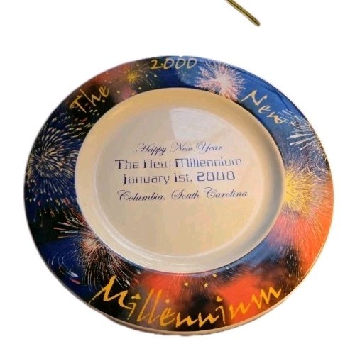 New Millenium Collector Plate..inscribed with Columbia S.C. Syracuse China Y2k