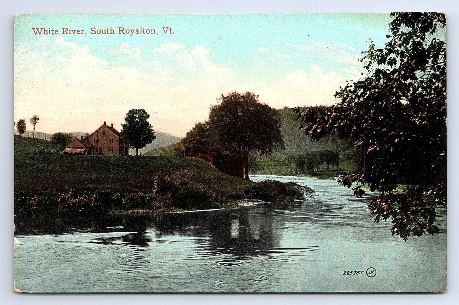 Postcard White River South Royalton Vermont