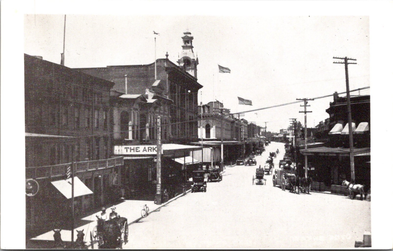 Vintage Chrome Postcard Reproduction Of A RPPC Petaluma California CA c1910