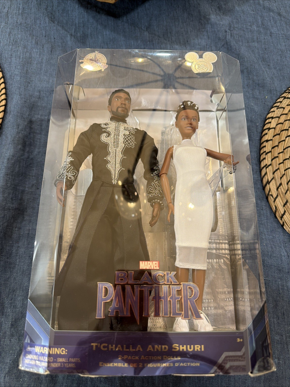 T\'CHALLA AND SHURI 2-PACK ACTION DOLL SET D23 EXPO 2019 LIMITED RELEASE RARE HTF