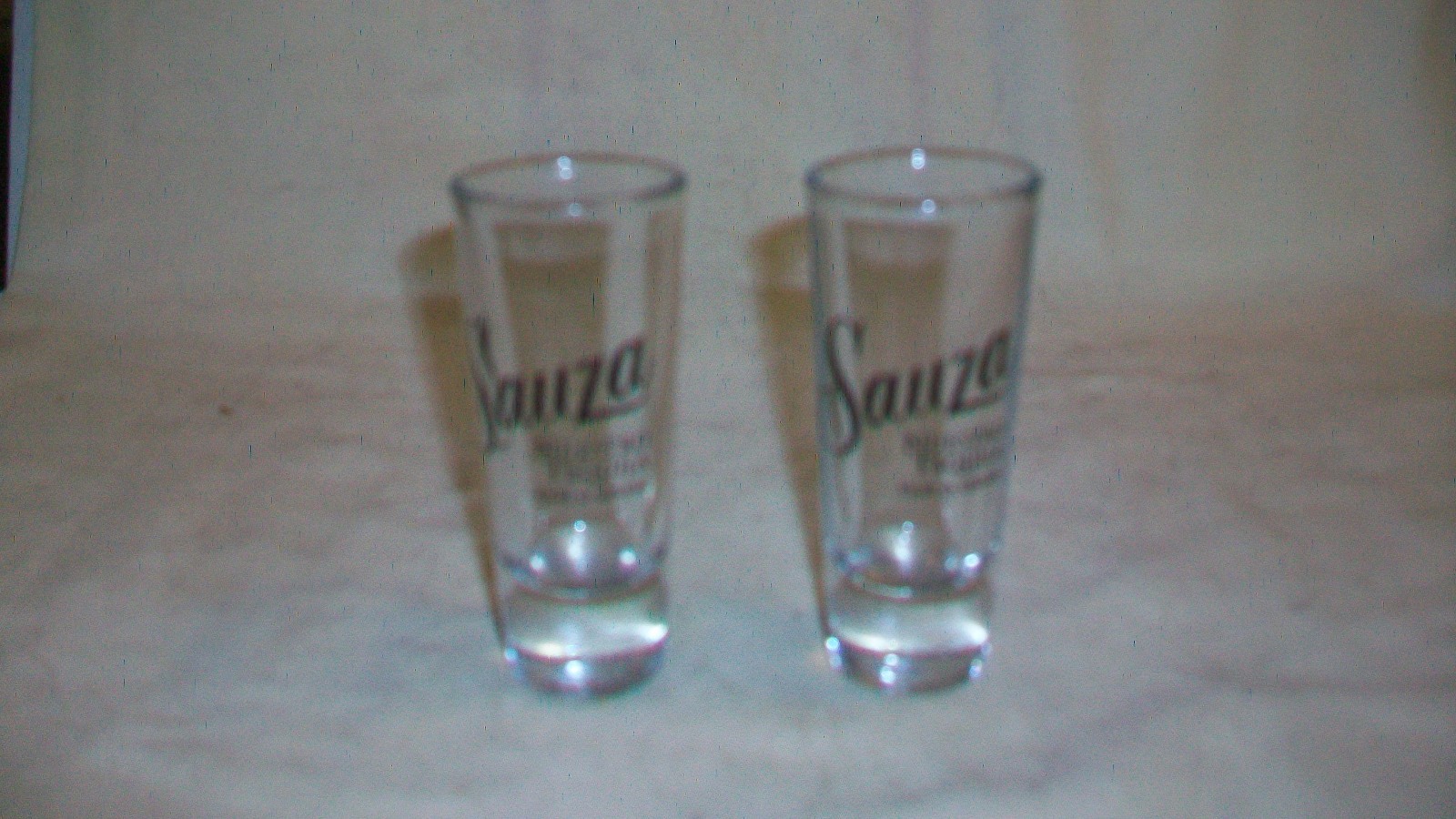 Pair of Sauza Nuestro Tequila Shooter Glasses with Logos
