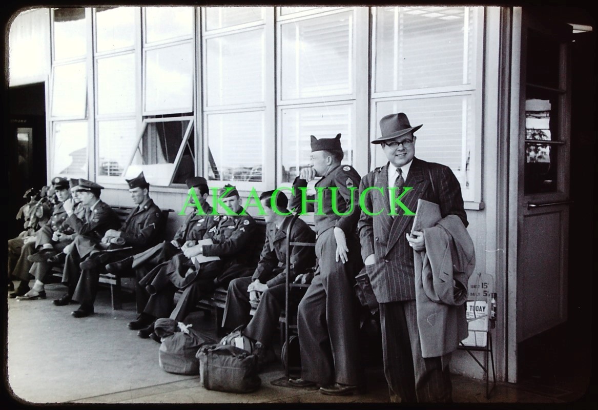 12 35mm Slides HONOLULU AIRPORT 1951 Douglas DC-4 CALIFORNIA EASTERN AIRWAYS