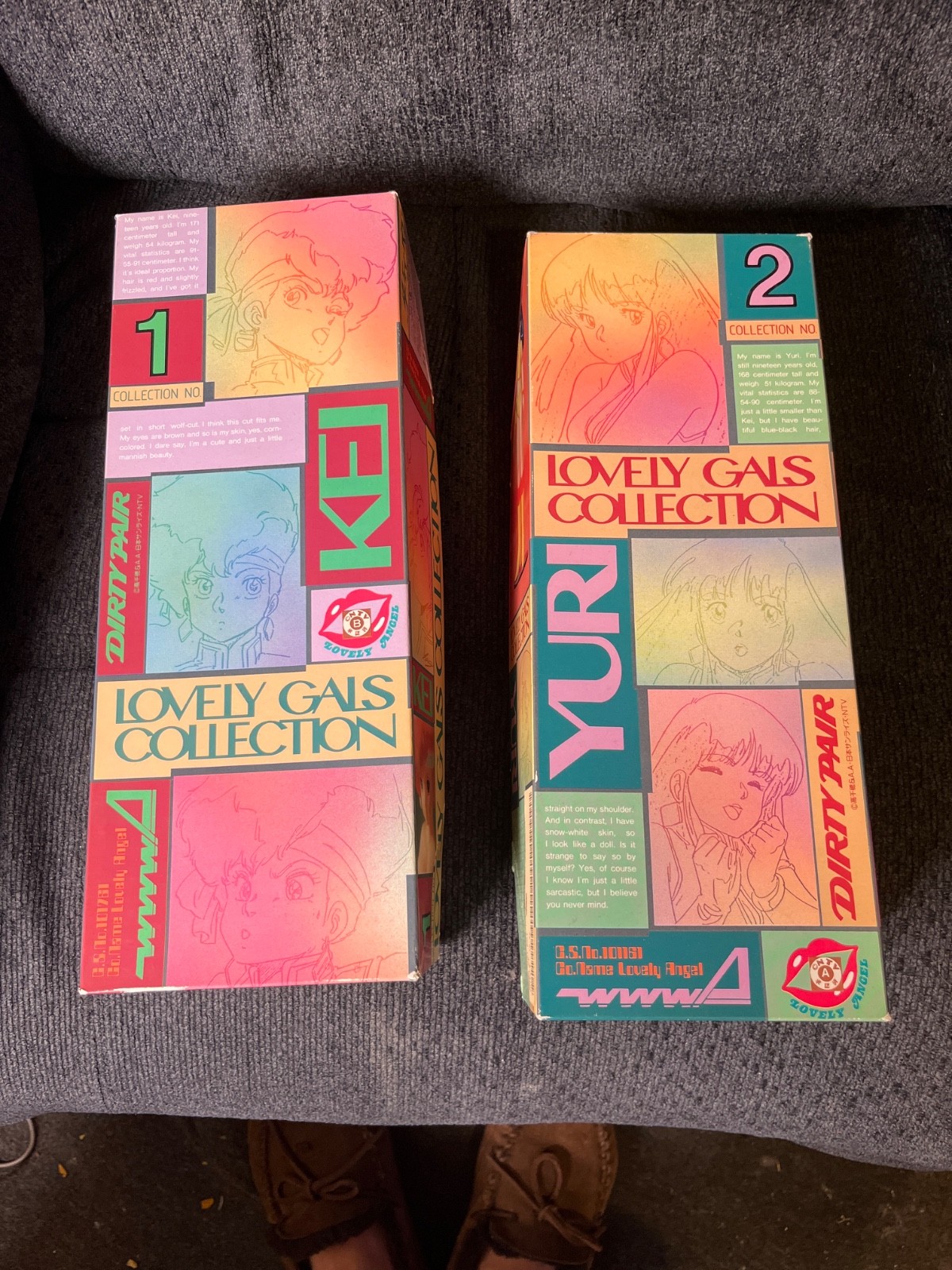 Bandai Dirty Pair Lovely Gals Kei & Yuri 1:6 Figure Set 1985 Boxed