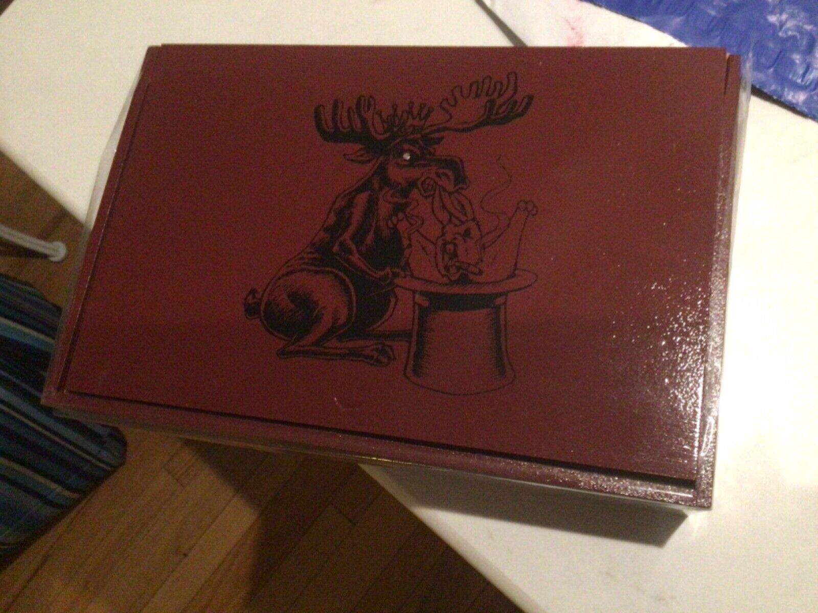 Chillin\' Moose Too Empty Wooden Cigar Box 6 x 60