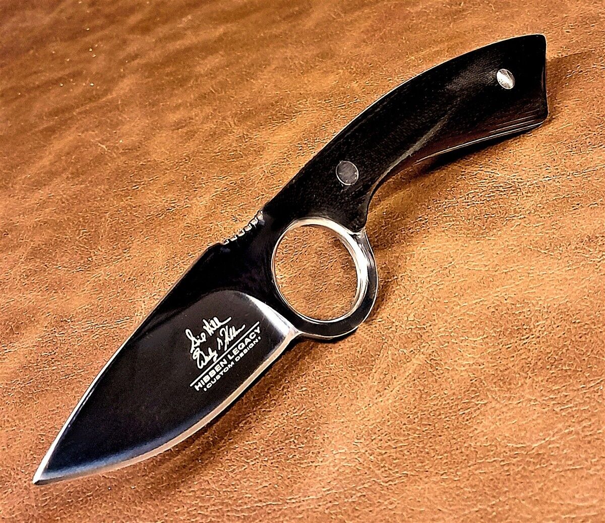 Hibben Legacy Small Premium Hunting Skinning Knife w/Leather Sheath GH5105 