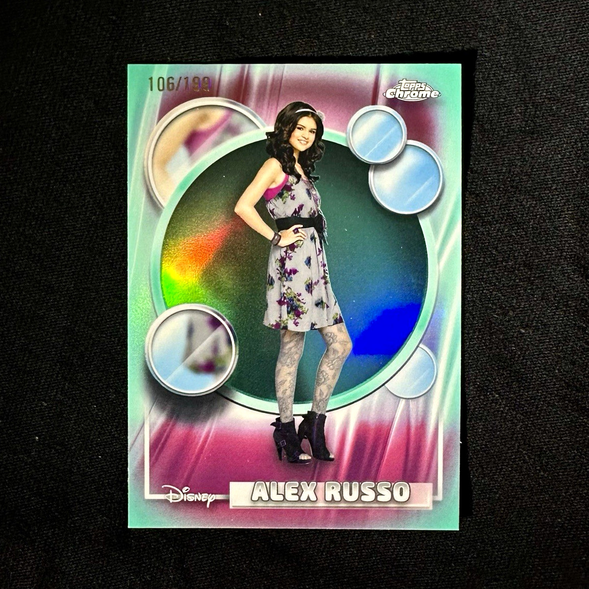 Topps 2006 Chrome Disney Alex Russo #7 True Aqua Refeactor 106/199