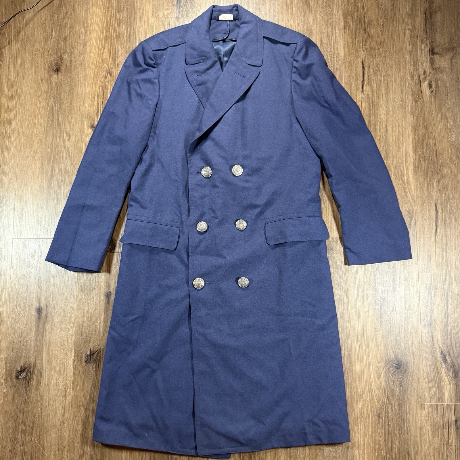 Vintage 1972 US Military Dress Overcoat 37R Men’s Blue Wool Blend Vintage 1972 US Military Dress Overcoat 37R Men’s Blue Wool Blend