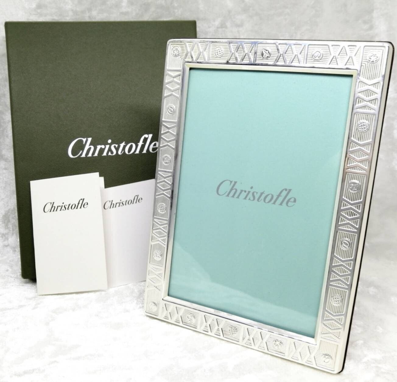Christofle Silver Plated Photo Picture Frame size 7.3″x5.3″ / Photo 5.7″x3.8″
