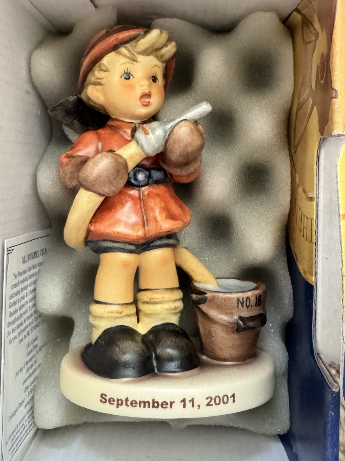 MJ Hummel Firefighter 9/11 Limited Edition Collectible Figurine with Box - RARE