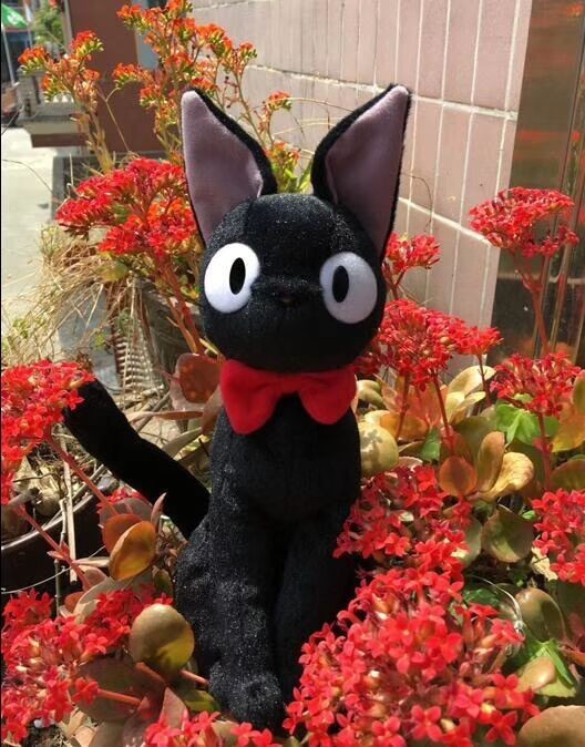 New 30cm Cute KIKI'S DELIVERY SERVICE JIJI CAT Plush Stuffed Doll Toys
