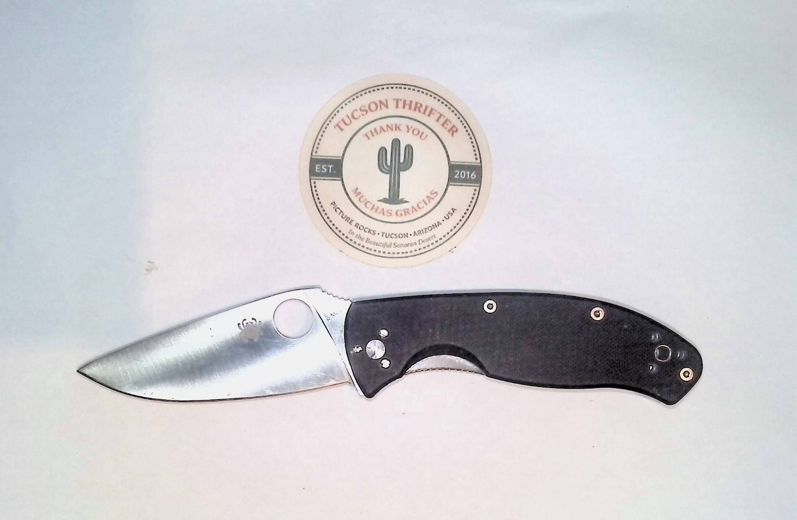 Spyderco 8Cr13MoV Folding Pocket Knife