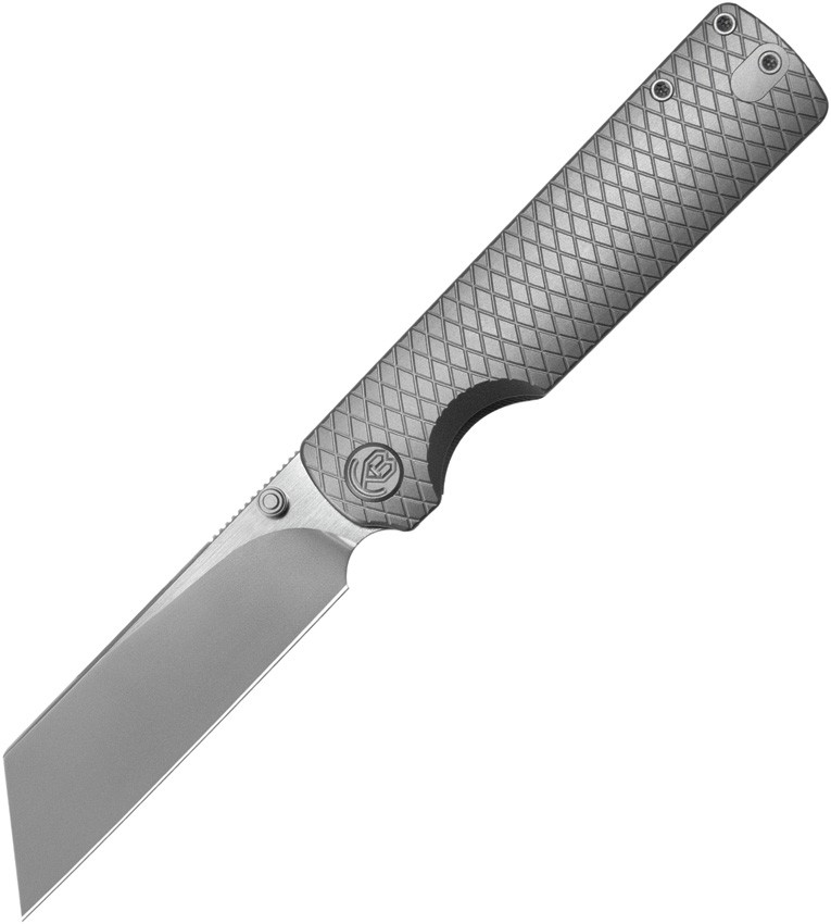 Kubey KB Knives Get Some Framelock Gray Titanium Folding M390 Pocket Knife 445A