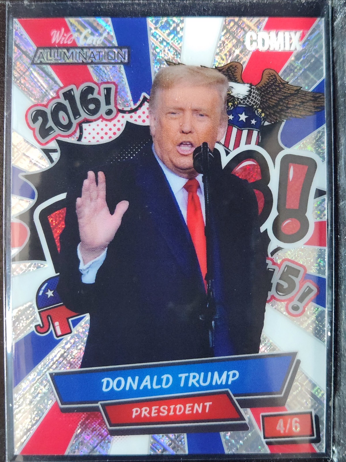 Donald Trump 2024 Wild Card #ABP-DT6 Shimmer 4/6