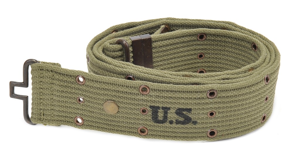 WW2 U.S. M1936 Pistol Belt OD marked JT&L 1944 XXL will fit 40\